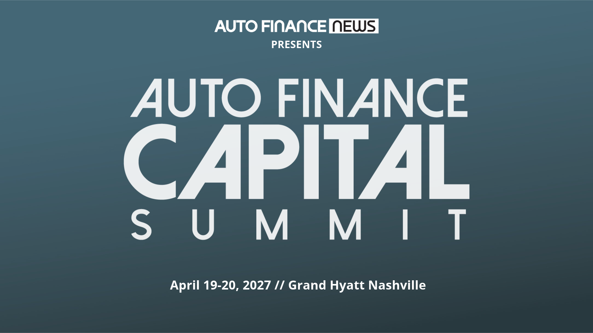 Auto Finance Capital Summit 2027